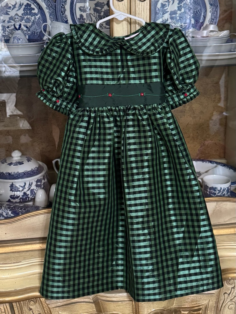 Sophie Dess Satin Christmas Holiday Dress 3y girls boutique faux silk